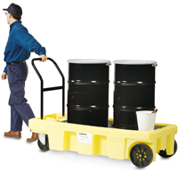 Poly-Spillcart Cart, 66.5" L x 29" W x 43.9" H, 57 US gal. Spill Cap. - Enpac 5200-YE