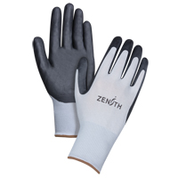 Lightweight Breathable Coated Gloves, 9/Large, Foam Nitrile Coating, 13 Gauge, Polyester Shell - Zenith Safety Products 