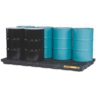 EcoPolyBlend Accumulation Centers, 98 US gal. Spill Capacity, 97" x 49" x 5.5" - Justrite 28661