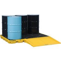 EcoPolyBlend Accumulation Centers, 73 US gal. Spill Capacity, 73" x 49" x 5.5" - Justrite 28658