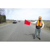 Traffic Safety Flags, Vinyl, With Handle - CCI Canada 03-229-3405