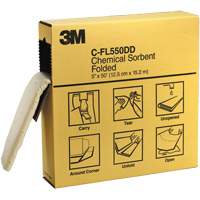Folded Sorbents, Hazmat, 600" x 5", 10.5 gal. Absorbancy - 3M C-FL550DD