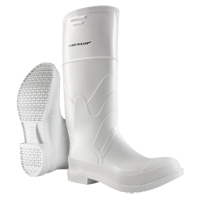 White Boots, PVC, Steel Toe, Size 6, Puncture Resistant Sole - Dunlop Protective Footwear 81012-6