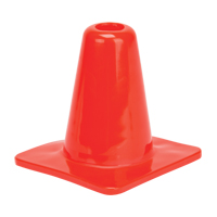 C&ocirc;ne de signalisation, 6", Orange - Produits de sécurité Zenith 