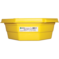 Plateaux Drums-Up Jr, 22,75" lo x 22,75" la x 7,5" h, Cap. de d&eacute;versement 7,5 gal. US - Enpac 8200-YE