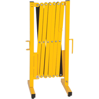 Expandable Barrier, 37" H x 11' L, Black/Yellow - Zenith Safety Products 
