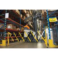 Expandable Barrier, 37" H x 11' L, Black/Yellow - Zenith Safety Products 