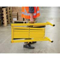 Expandable Barrier, 37" H x 11' L, Black/Yellow - Zenith Safety Products 