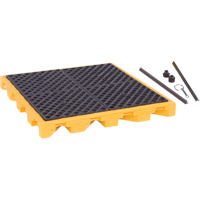 Plateforme de d&eacute;versements, Capacit&eacute; de d&eacute;versement 44 gal. US, 52" x 52" x 5,8" - Ultratech 1072