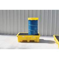 2-Drum Ultra-Spill Pallet&reg;, 66 US gal. Spill Capacity, 53" x 29" x 16.5" - Ultratech 1011