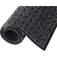 Tire-Track Entrance Mat, Wiper/Scraper, 4' x 6' x 3/8", Charcoal - Mat Tech TEM4654