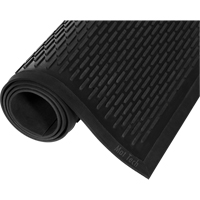 Crown-Tred Mat, Scraper, 4' x 6' x 1/4", Black - Mat Tech TDM0046BK
