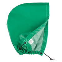 AcidBasicTM Chemical & Acid Resistant Rain Hood, One Size, Green, Polyester -  