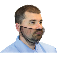 Filets &agrave; barbe en maille, Polyester, Brun -  DPBC-1000-BR