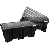 Palettes emboîtables pour contr&ocirc;le des d&eacute;versements, Capacit&eacute; de d&eacute;versement 66 gal. US, 51" x 26" x 21" - Black Diamond 5222-BD