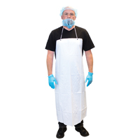 Vinyl Aprons, Vinyl, White, 35" W x 45" L -  DAV06-35X45WH