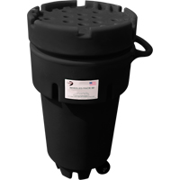 Contenants roulants Poly-Spillpaks, 50 gal. US, Mobile - Black Diamond 1259-BD