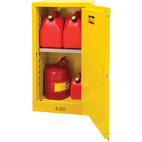 Armoire pour produits inflammables, 16 gal., 1 Porte(s), 23" La x 44" h x 18" p - Produits de sécurité Zenith 