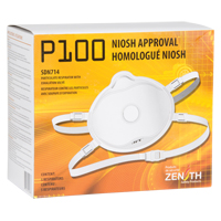 Respirateur contre les particules, P100, Certifi&eacute; NIOSH, Moyen/grand - Produits de sécurité Zenith 