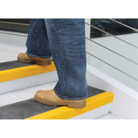 Safestep&reg; Anti-Slip Step Cover, 10" W x 32" L, Black & Yellow - Rust-Oleum 292460