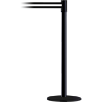 Poteau receveur robuste &agrave; ligne double, Hauteur de 38", Jaune - Tensator 886T2-35-RCV