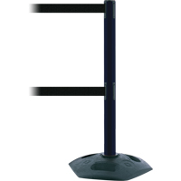Poteau receveur robuste &agrave; ligne double, Hauteur de 38", Rouge - Tensator 886T2-21-RCV