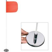 Safety Whip&reg; Light-Duty Whips, Magnet Mount, 5' High, Orange - Driver Industrial Safety LWM05-M