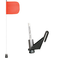 Safety Whip&reg; Light-Duty Whips, Window Mount, 5' High, Orange - Driver Industrial Safety LWW05-M