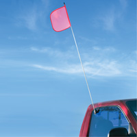 Safety Whip&reg; Light-Duty Whips, Window Mount, 5' High, Orange - Driver Industrial Safety LWW05-M