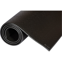 Tuff-Spun&reg; Mats, Pebbled, 4' x 10' x 3/8", Black, PVC Sponge - Mat Tech TP83848BKSM-10