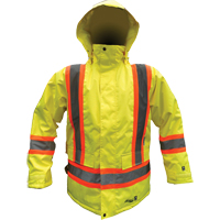 Safety Parka, High Visibility Lime-Yellow, X-Large - Viking Professional 6450JG-XL