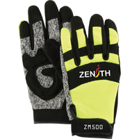 Gants de m&eacute;canicien ZM500 haute visibilit&eacute; r&eacute;sistants aux coupures, Paume PEHP, Taille 2T-Grand - Produits de sécurité Zenith 