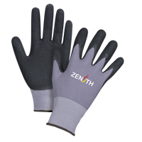 ZX-1 Premium Touchscreen Compatible Gloves, 10/X-Large, Nitrile/Foam Nitrile Coating, 15 Gauge, Nylon Shell - Zenith Safety Products 