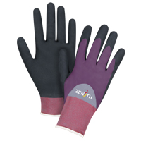 Gants enduits de premi&egrave;re qualit&eacute; ZX-2, 8/Moyen, Rev&ecirc;tement Nitrile/Mousse de nitrile, Calibre 18, Enveloppe en Nylon - Produits de sécurité Zenith 