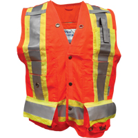 Surveyor FR Safety Vest, High Visibility Orange, Medium, Polyester - Viking Professional 3995FRO-M