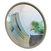 Convex Mirror with Bracket, Indoor/Outdoor, 12" Diameter - Zenith Safety Products 