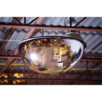 360° Dome Mirror, Full Dome, Closed Top, 18" Diameter - Zenith Safety Products 