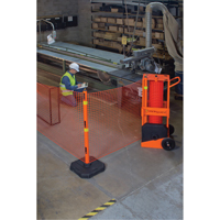Zone de s&eacute;curit&eacute; portative , 100' lo, Acier, Orange - Ideal Warehouse Innovations 70-6030