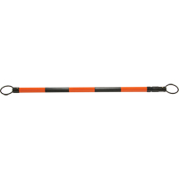 Barre pour c&ocirc;ne de circulation r&eacute;tractable, Longueur d&eacute;ploy&eacute;e de 7' 5'', Noir/Orange - Produits de sécurité Zenith 