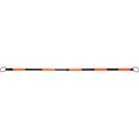 Barre pour c&ocirc;ne de circulation r&eacute;tractable, Longueur d&eacute;ploy&eacute;e de 7' 5'', Noir/Orange - Produits de sécurité Zenith 
