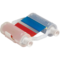 Printer Ribbon, 4.33" x 16", Blue/Red - Brady B30-R10000-RB-16