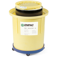 Poly-Collector 66 with Steel Drum, 32.5" dia. x 42" H, 70 US gal. Spill Cap. - Enpac 8001-YE