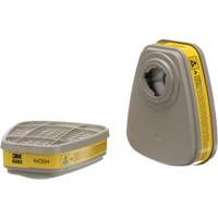 Cartouches pour respirateur s&eacute;rie 6000, Cartouche gaz/vapeur, Vapeurs organiques/Gaz acides - 3M 6003