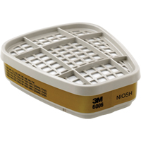 6000 Series Respirator Cartridges, Gas/Vapour Cartridge, Multi-Gas/Vapour - 3M 6006