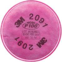 Pr&eacute;filtres pour respirateurs s&eacute;rie 2000, Filtre contre les particules, Filtre P100 - 3M 2091
