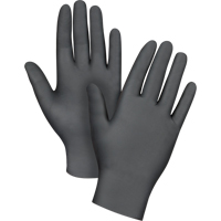 Gants jetables de calibre m&eacute;dical r&eacute;sistants &agrave; la perforation, Grand, Nitrile, 5 mils, Sans poudre, Noir, Classe 2 - Produits de sécurité Zenith 