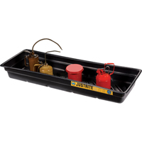 Plateau pour les d&eacute;versements EcoPolyBlend , 46" lo x 16" la x 5,5" h, Cap. de d&eacute;versement 12 gal. - Justrite 28715