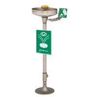 Axion&reg; Eye/Face Wash Station, Pedestal Installation, Stainless Steel Bowl - Haws 7777