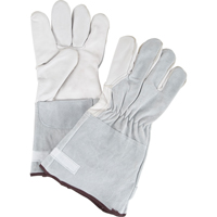 Ultimate Dexterity Winter-Lined Work Gloves, Large, Grain Goatskin Palm, Fleece Inner Lining - Zenith Safety Products 