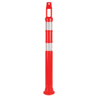 Poteau d&eacute;lin&eacute;ateur de premi&egrave;re qualit&eacute;, 42" h, Orange - Produits de sécurité Zenith 